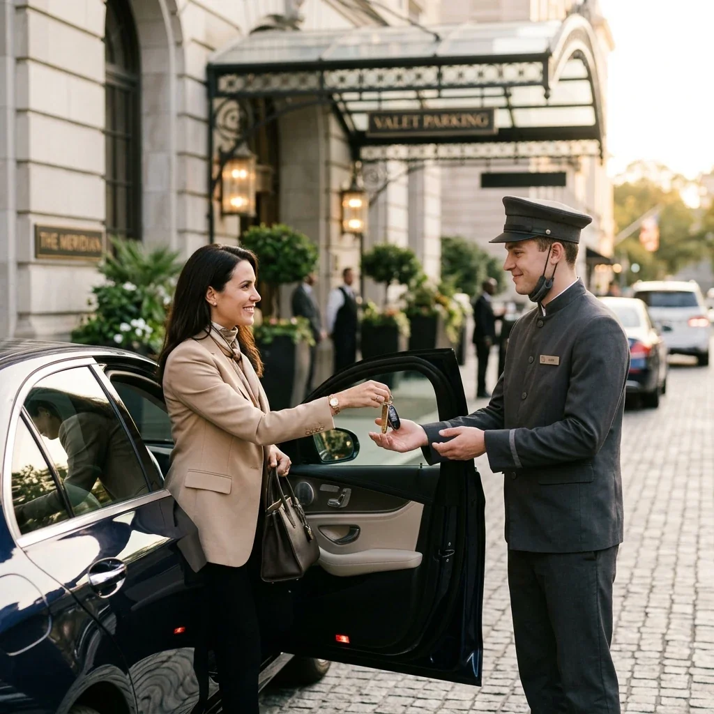 Handing keys to a valet while driving with an ignition interlock